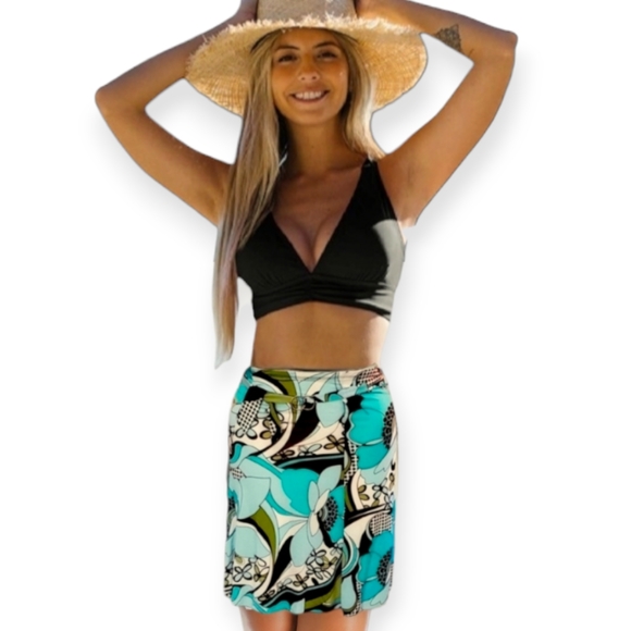 Abstract Floral Summer Skirt - Picture 10 of 12